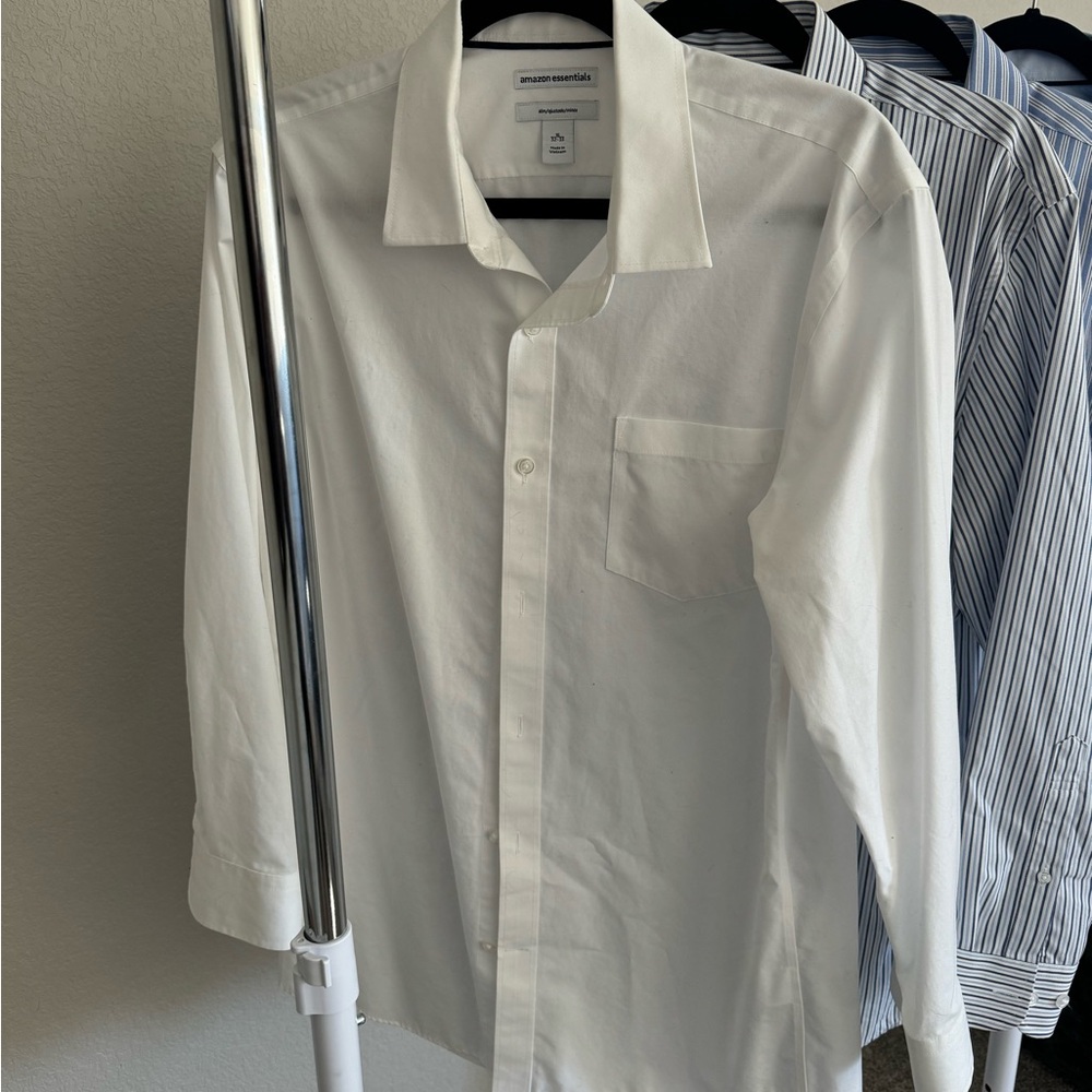 Four Amazon Essentials Button Up Shirts - image 2